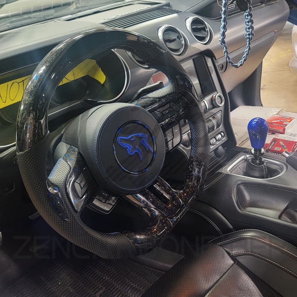 2015-2023 S550 Ford Mustang Carbon Fiber Steering Wheel - Steering Wheels