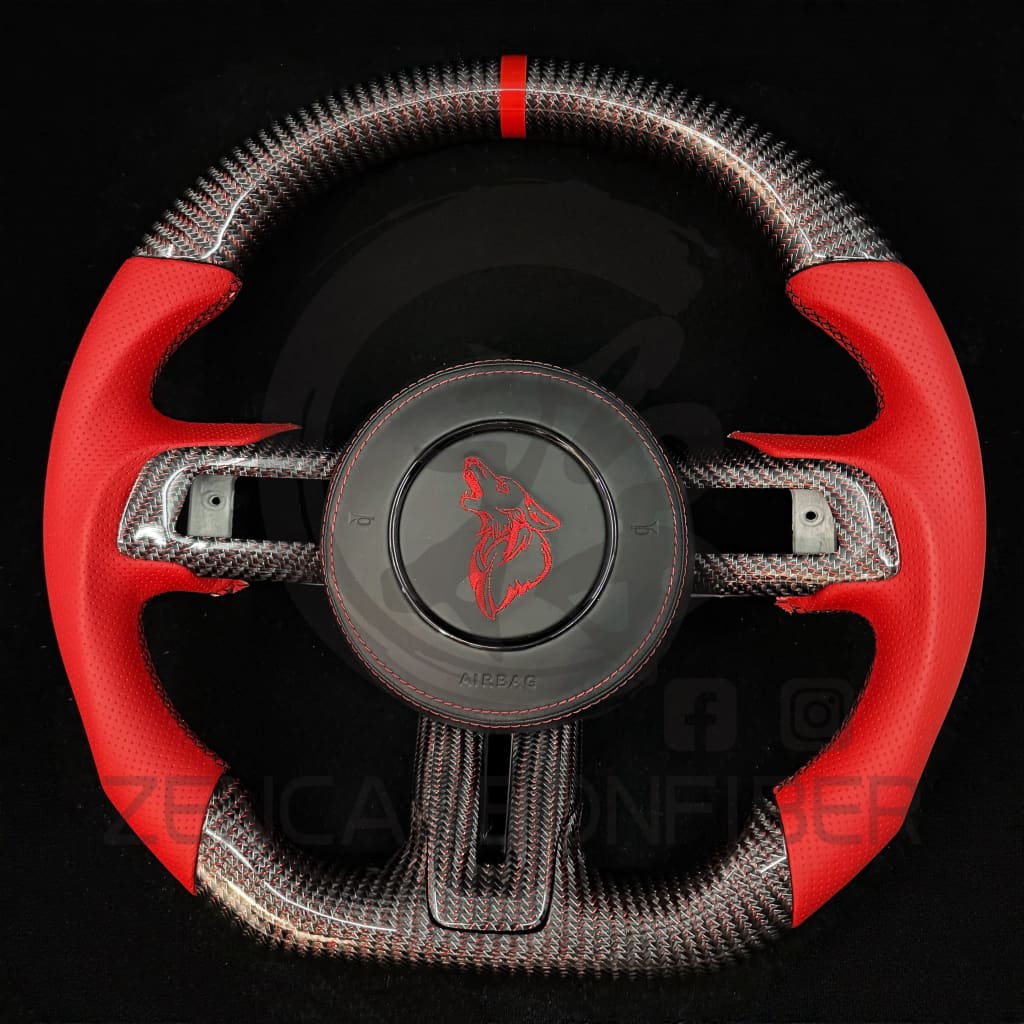 2015-2023 S550 Ford Mustang Carbon Fiber Steering Wheel - Steering Wheels