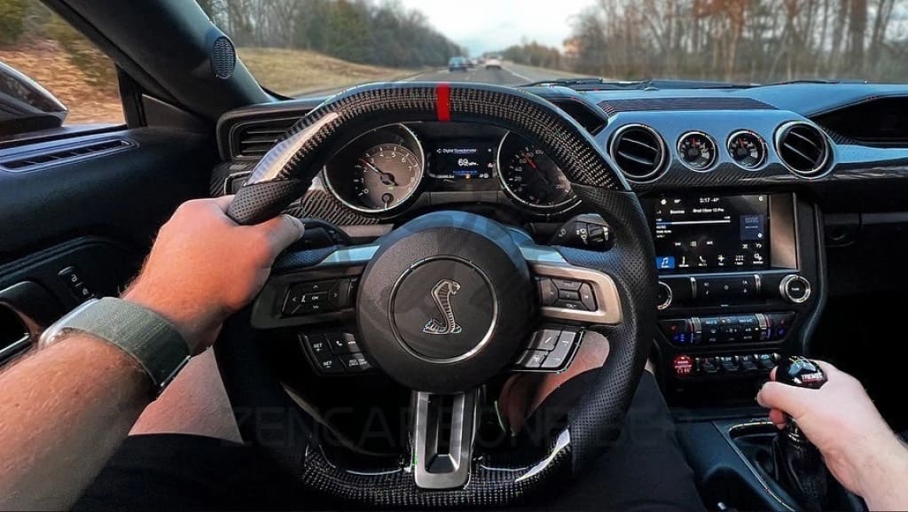 2015+ S550 Ford Mustang Carbon Fiber Steering Wheel
