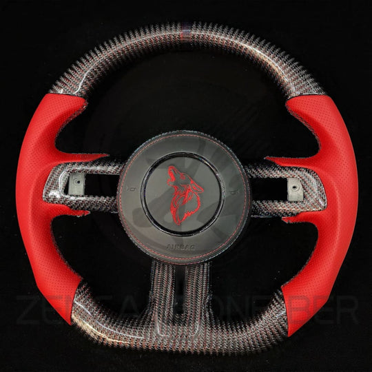 2015-2023 S550 Ford Mustang Carbon Fiber Steering Wheel - Steering Wheels