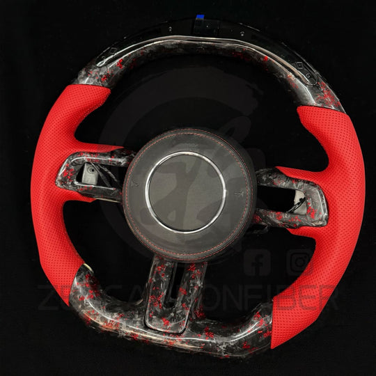 2015-2023 S550 Ford Mustang Carbon Fiber Steering Wheel - Steering Wheels
