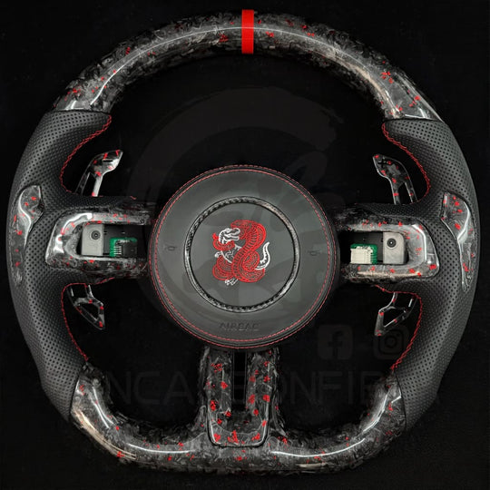 2015-2023 S550 Ford Mustang Carbon Fiber Steering Wheel - Steering Wheels