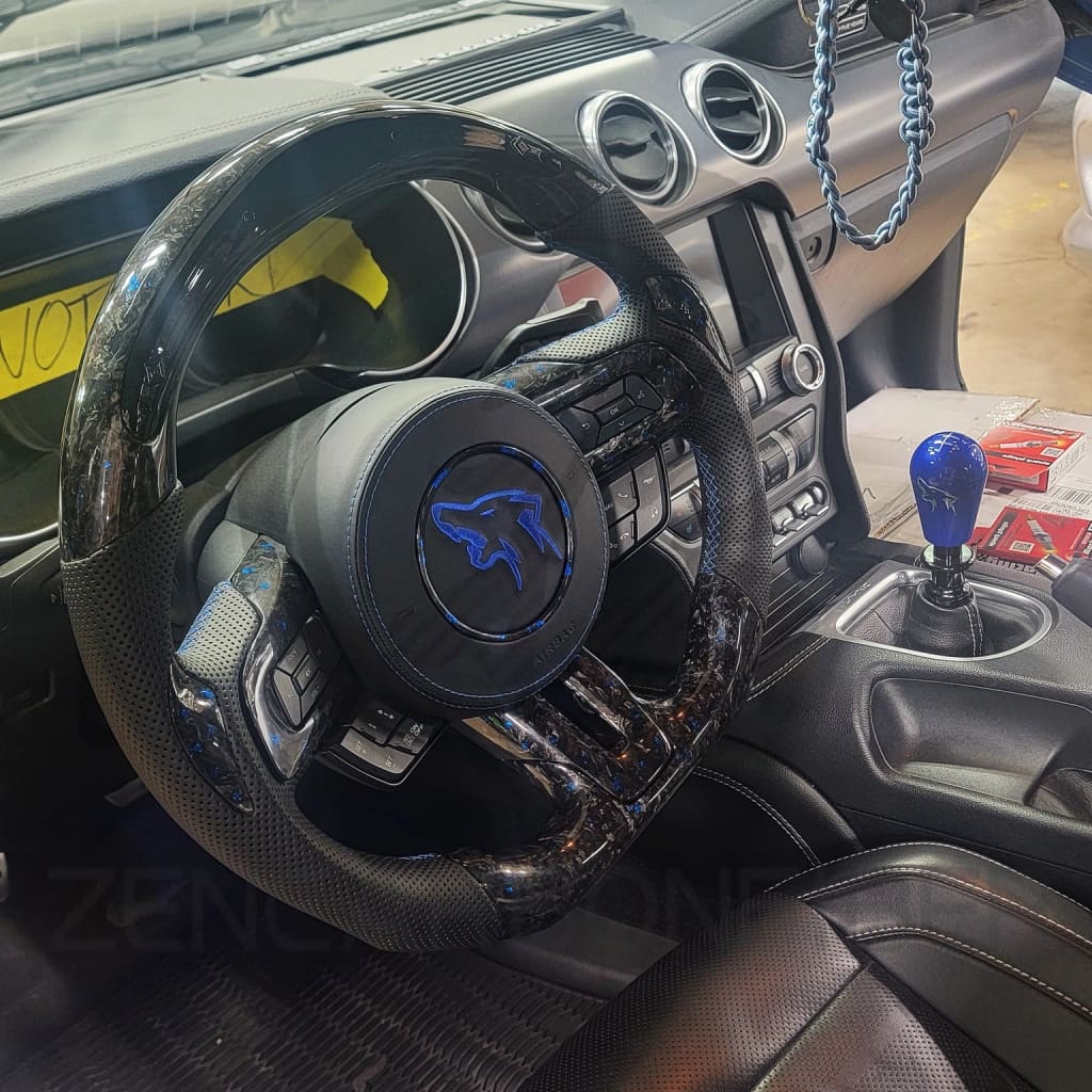 2015-2023 S550 Ford Mustang Carbon Fiber Steering Wheel - Steering Wheels