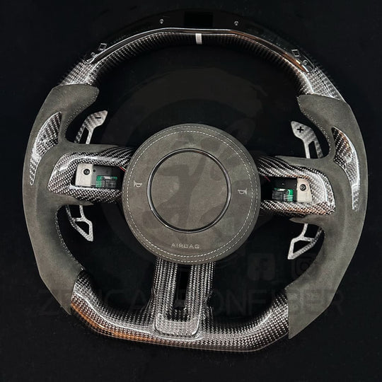 2015-2023 S550 Ford Mustang Carbon Fiber Steering Wheel - Steering Wheels