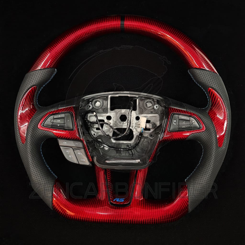 2015+ Ford Focus ST/RS Carbon Fiber Steering Wheel - Steering Wheels