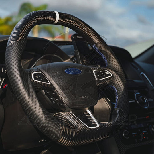 2015+ Ford Focus ST/RS Carbon Fiber Steering Wheel - Steering Wheels