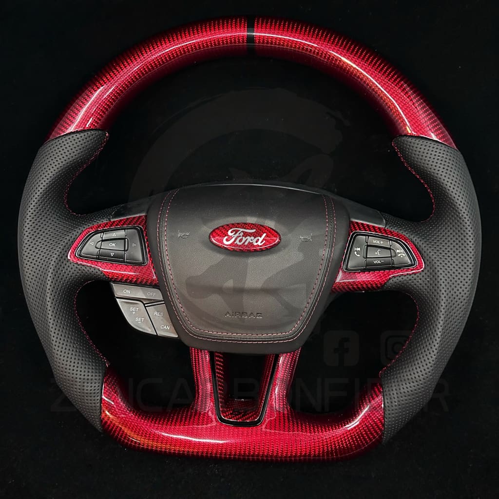 2015+ Ford Focus ST/RS Carbon Fiber Steering Wheel Steering Wheels
