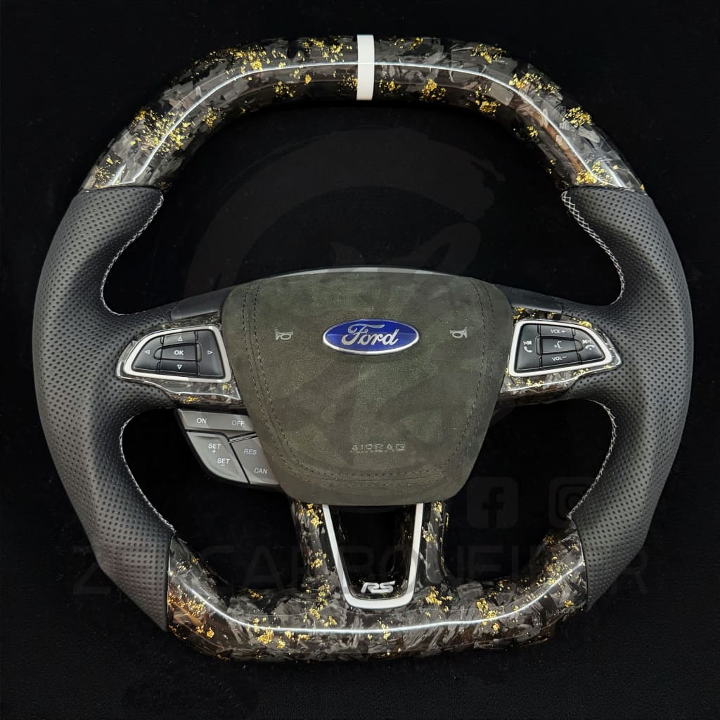 2015+ Ford Focus ST/RS Carbon Fiber Steering Wheel Steering Wheels