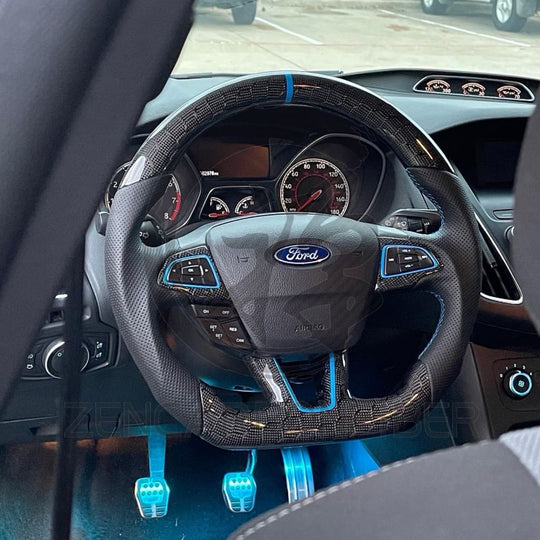 2015+ Ford Focus ST/RS Carbon Fiber Steering Wheel - Steering Wheels