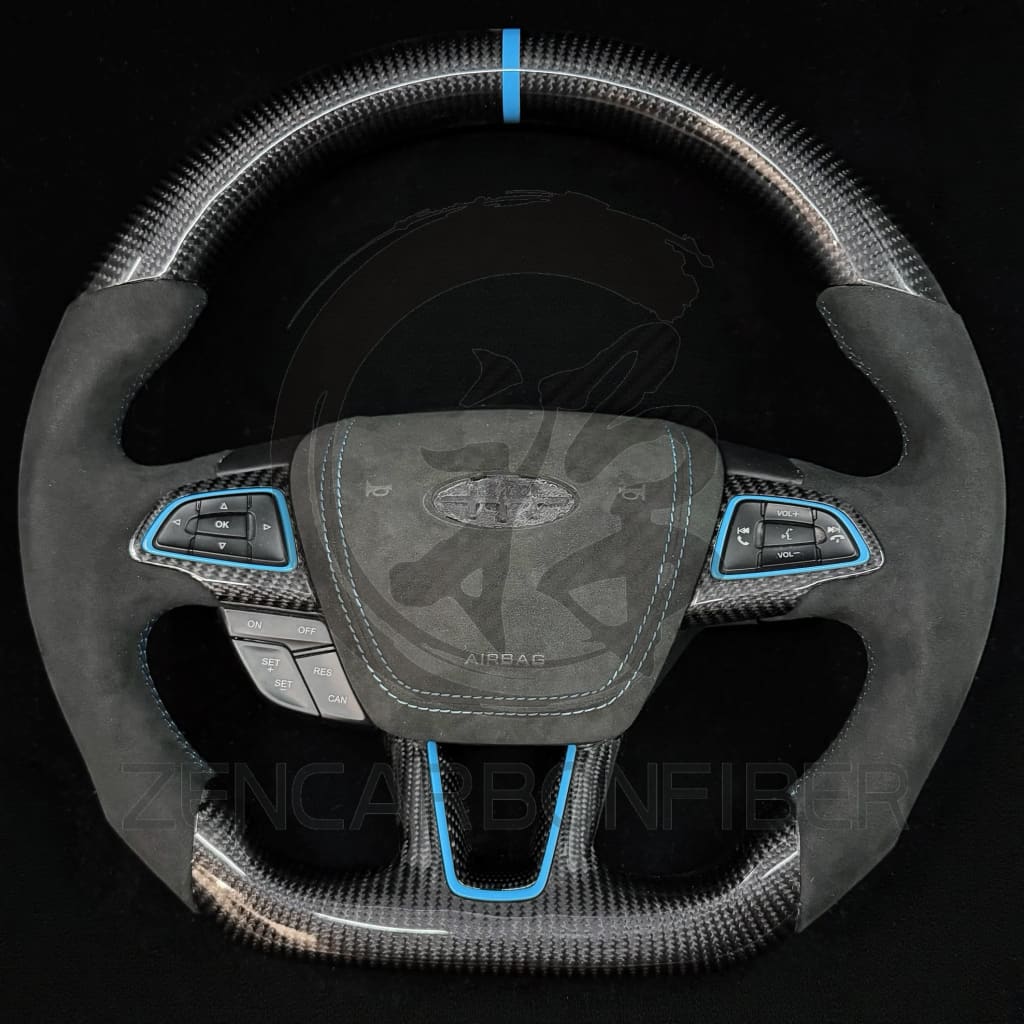 2015+ Ford Focus ST/RS Carbon Fiber Steering Wheel - Steering Wheels