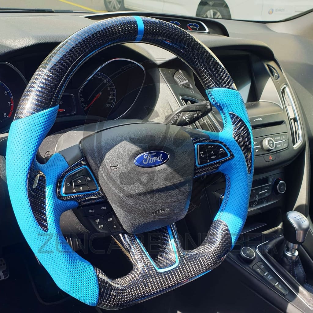 2015+ Ford Focus ST/RS Carbon Fiber Steering Wheel - Steering Wheels