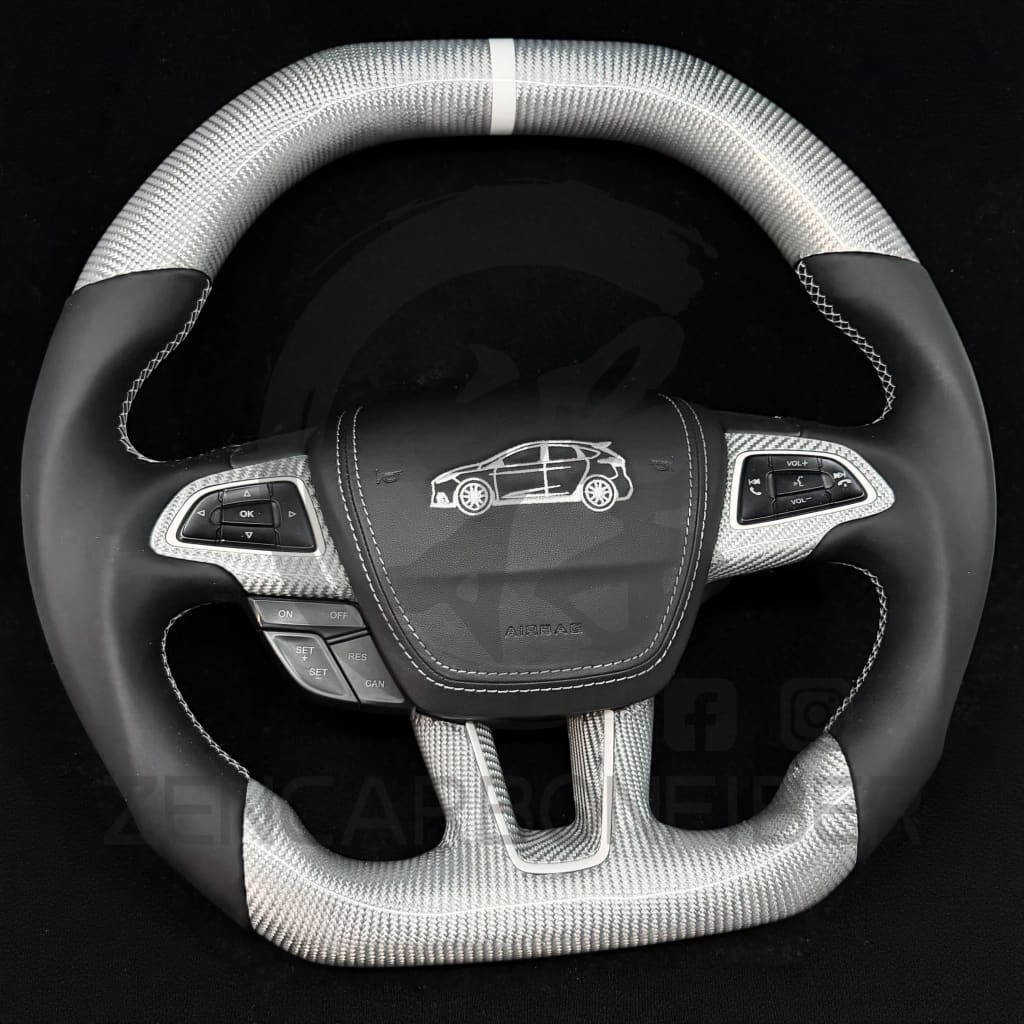 2015+ Ford Focus ST/RS Carbon Fiber Steering Wheel - Steering Wheels