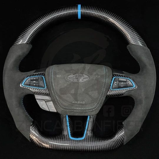 2015+ Ford Focus ST/RS Carbon Fiber Steering Wheel - Steering Wheels