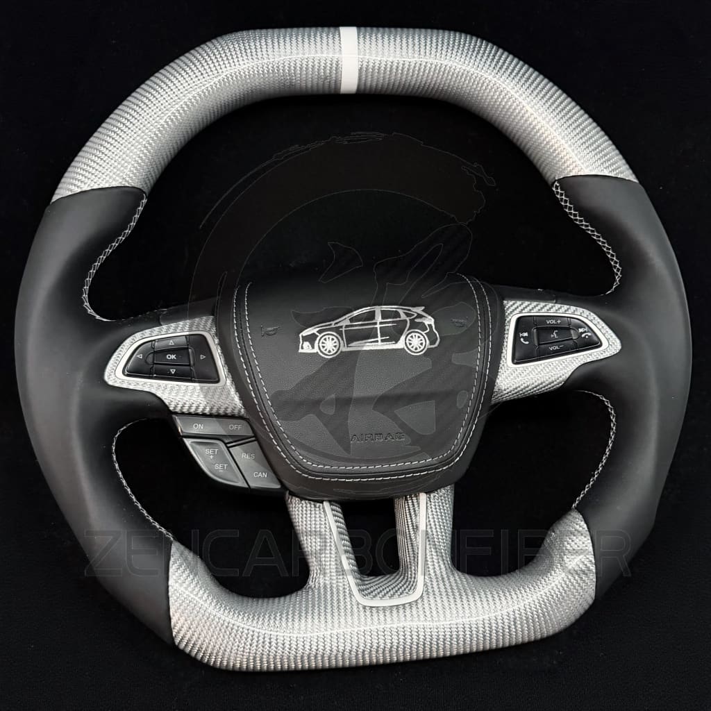2015+ Ford Focus ST/RS Carbon Fiber Steering Wheel - Steering Wheels