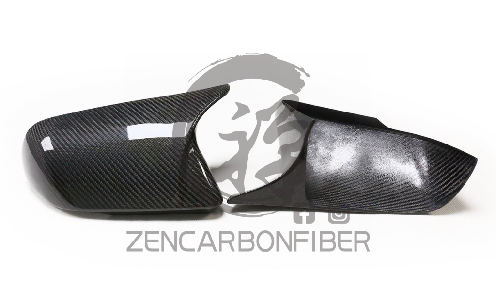 2015 + S550 Ford Mustang M-Style Carbon Fiber Mirror Cap Covers