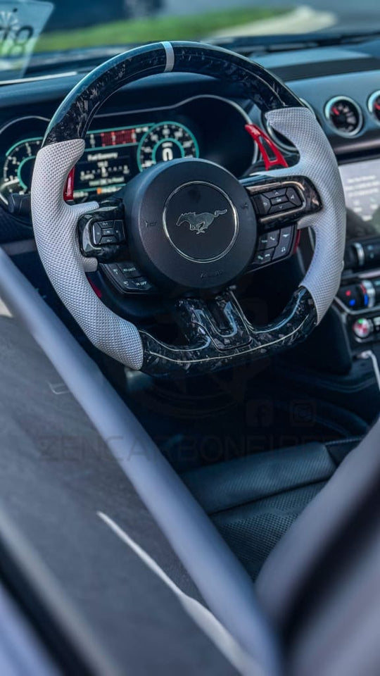 2015 + S550 Ford Mustang Carbon Fiber Steering Wheel Steering Wheels