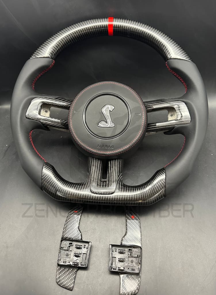 2015+ S550 Ford Mustang Carbon Fiber Steering Wheel