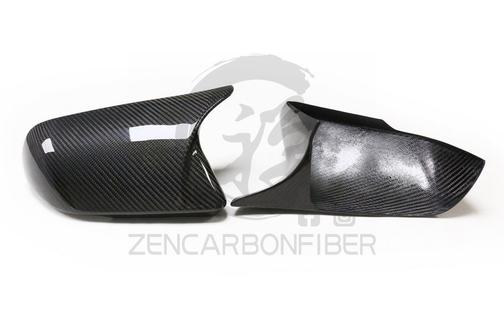 2015 + S550 Ford Mustang M-Style Carbon Fiber Mirror Cap Covers
