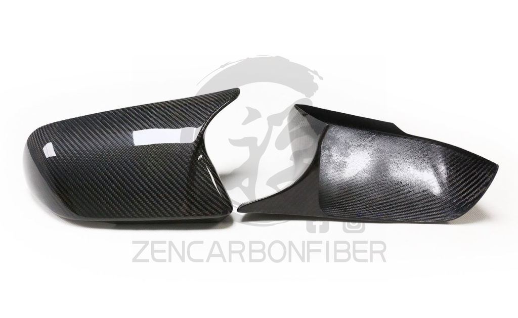 2015 + S550 Ford Mustang M-Style Carbon Fiber Mirror Cap Covers