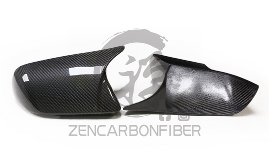 2015 + S550 Ford Mustang M-Style Carbon Fiber Mirror Cap Covers