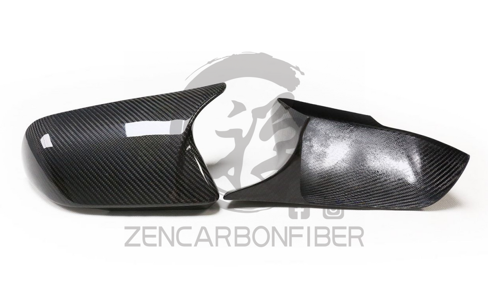 2015 + S550 Ford Mustang M-Style Carbon Fiber Mirror Cap Covers
