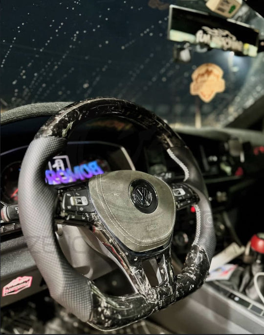 2015 + Volkswagen/VW MK7 Golf/Jetta/Passat Carbon Fiber Steering Wheel Steering Wheels