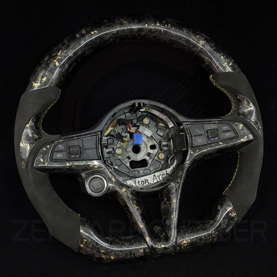 2016-2019 Alfa Romeo Giulia/Stelvio Carbon Fiber Steering Wheel - Steering Wheels