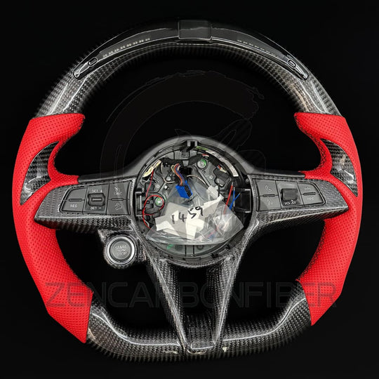 2016-2019 Alfa Romeo Giulia/Stelvio Carbon Fiber Steering Wheel - Steering Wheels