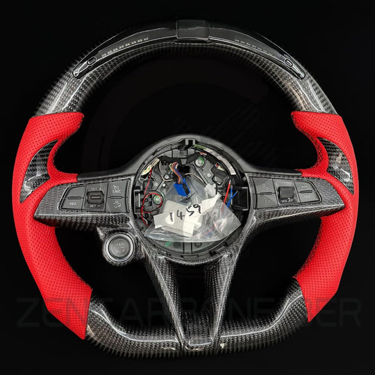 2016-2019 Alfa Romeo Giulia/Stelvio Carbon Fiber Steering Wheel - Steering Wheels
