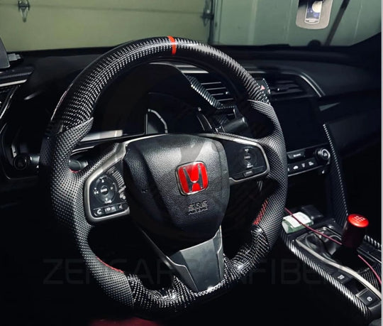 2016-2021 10Th Gen Honda Civic Carbon Fiber Steering Wheel Steering Wheel