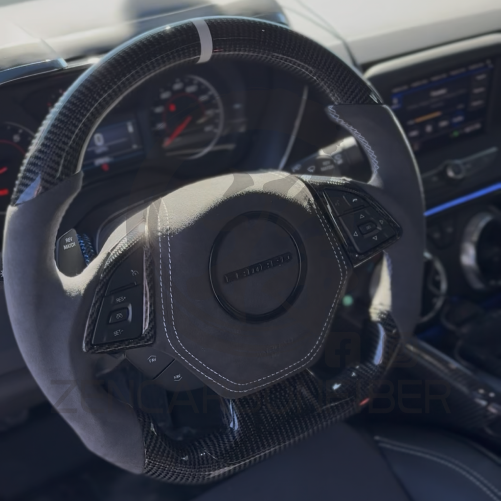 2016+ 6th Gen Chevrolet Camaro Carbon Fiber Steering Wheel Steering Wheels