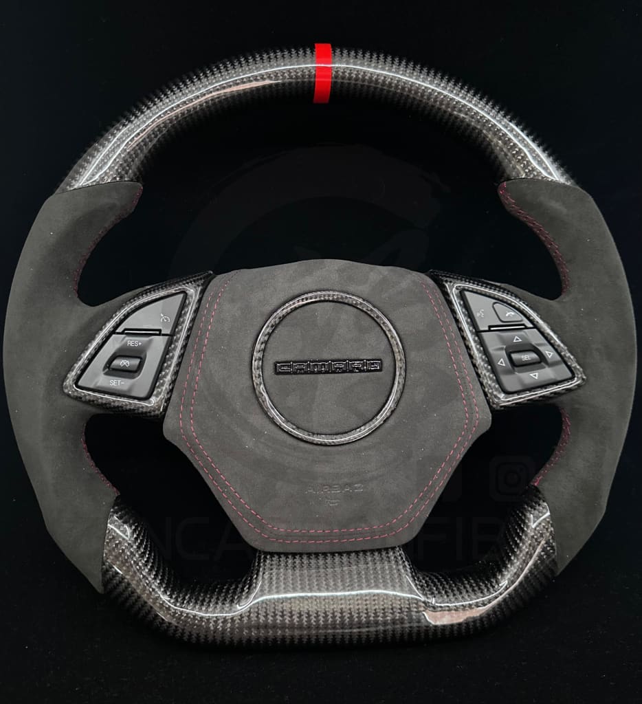 2016 + 6Th Gen Chevrolet Camaro Carbon Fiber Steering Wheel Steering Wheel