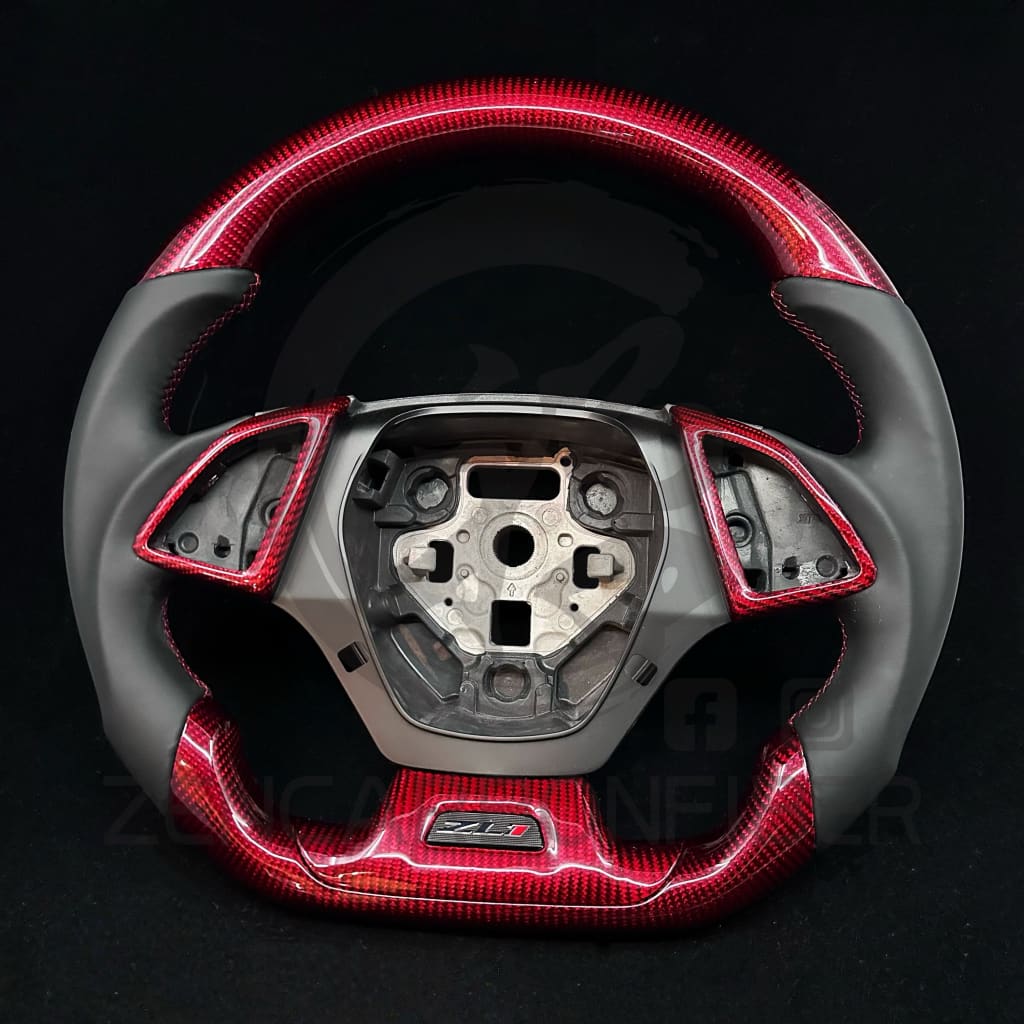 2016+ 6th Gen Chevrolet Camaro Carbon Fiber Steering Wheel Steering Wheels