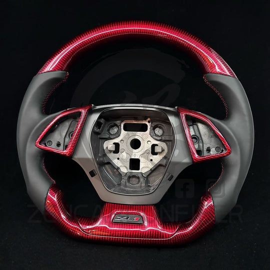 2016+ 6th Gen Chevrolet Camaro Carbon Fiber Steering Wheel Steering Wheels