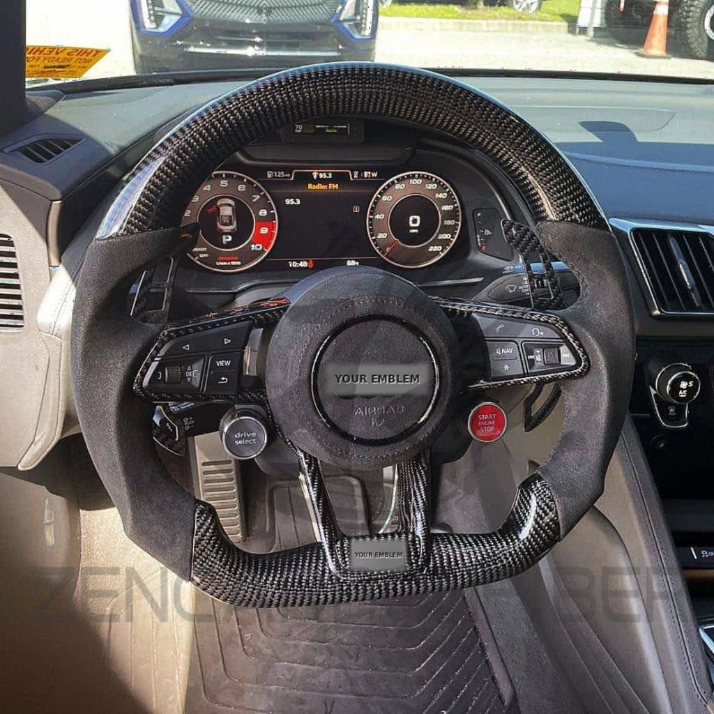 2016+ Audi R8/TT Carbon Fiber Steering Wheel - Steering Wheels