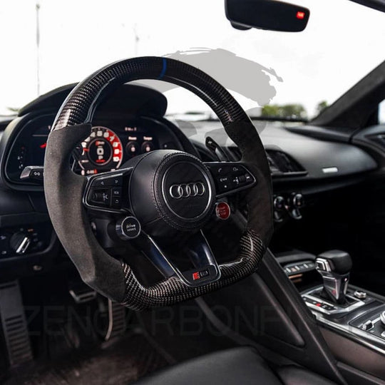 2016+ Audi R8/TT Carbon Fiber Steering Wheel - Steering Wheels