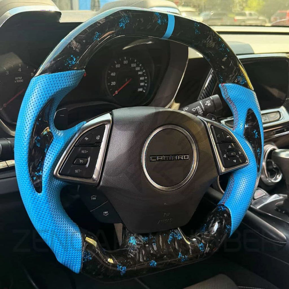 2016+ Chevrolet Camaro Carbon Fiber Steering Wheel - Steering Wheels