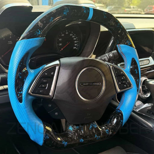 2016+ Chevrolet Camaro Carbon Fiber Steering Wheel - Steering Wheels