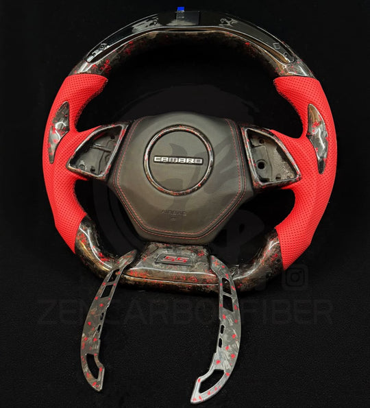 2016+ Chevrolet Camaro Carbon Fiber Steering Wheel Steering Wheels