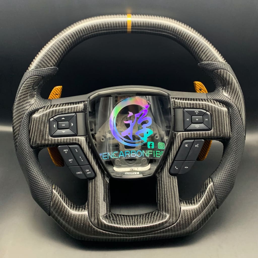 2017-2020 Ford F150 Raptor Carbon Fiber Steering Wheel - Steering Wheels