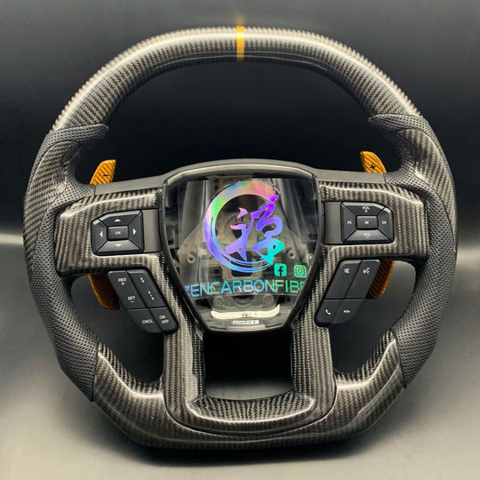 2017-2020 Ford F150 Raptor Carbon Fiber Steering Wheel - Steering Wheels