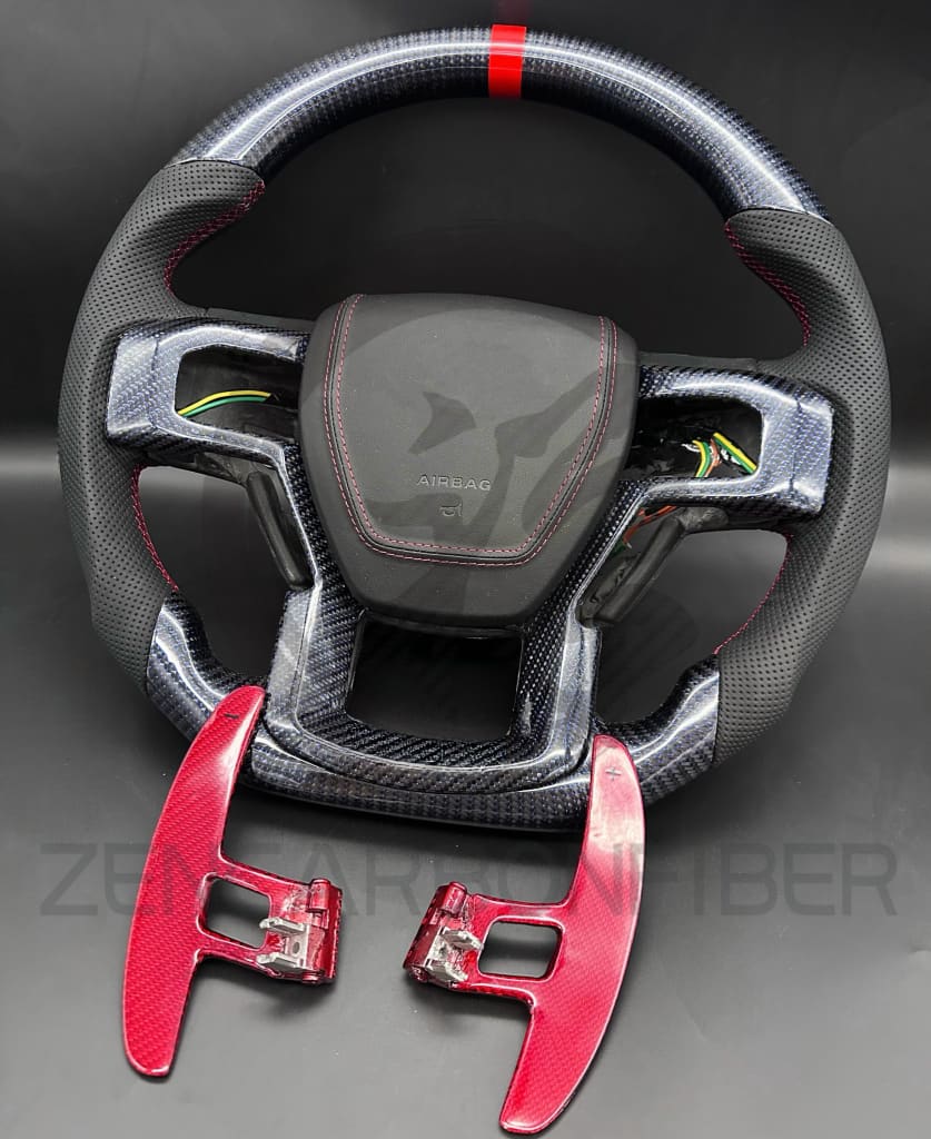 2017-2020 Ford F150 Raptor Carbon Fiber Steering Wheel - Steering Wheels