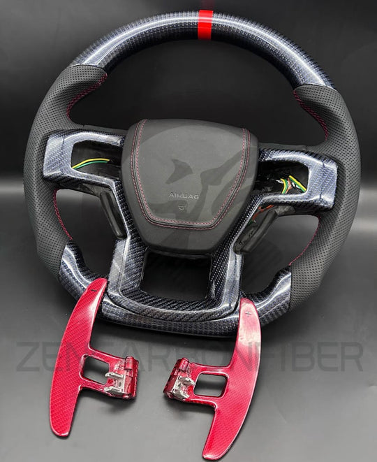 2017-2020 Ford F150 Raptor Carbon Fiber Steering Wheel - Steering Wheels