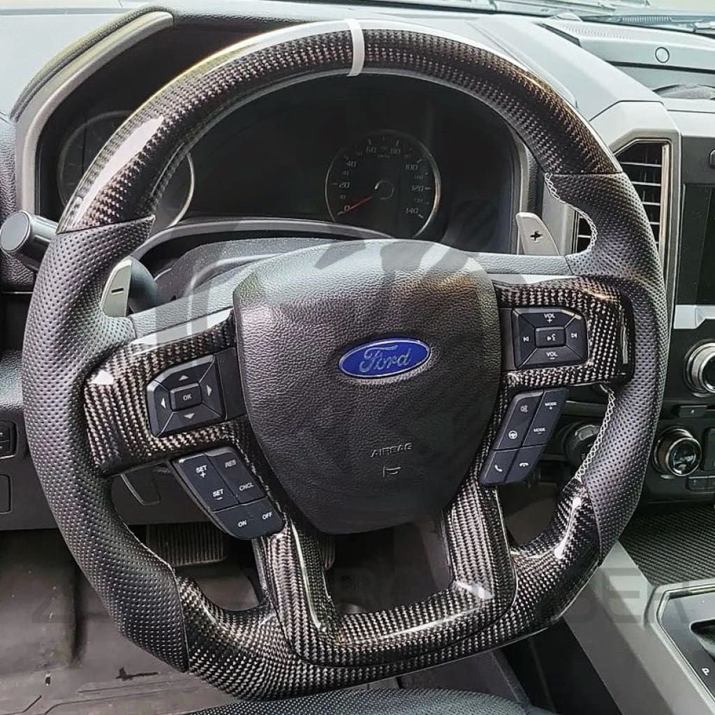 2017-2020 Ford F150 Raptor Carbon Fiber Steering Wheel - Steering Wheels