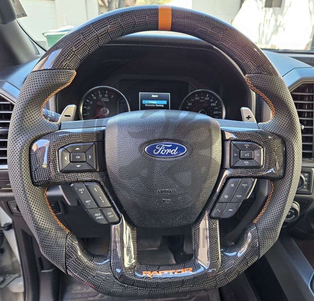 2017-2020 Ford F150 Raptor Carbon Fiber Steering Wheel Steering Wheels