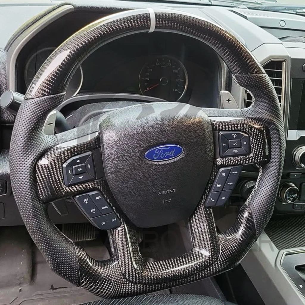 2017-2020 Ford F150 Raptor Carbon Fiber Steering Wheel - Steering Wheels