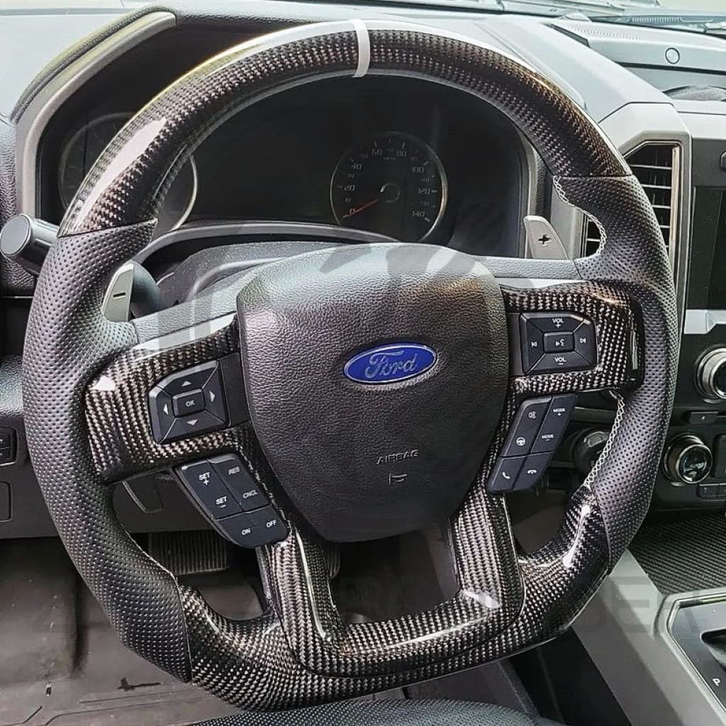 2017-2020 Ford F150 Raptor Carbon Fiber Steering Wheel - Steering Wheels