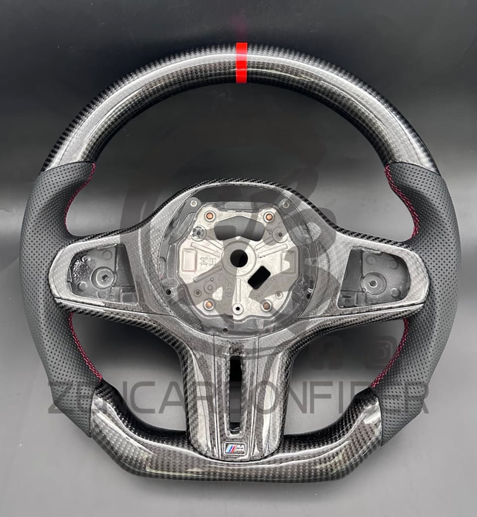 2019 + Bmw G20/G21/G22/G26 M-Sport Carbon Fiber Steering Wheel