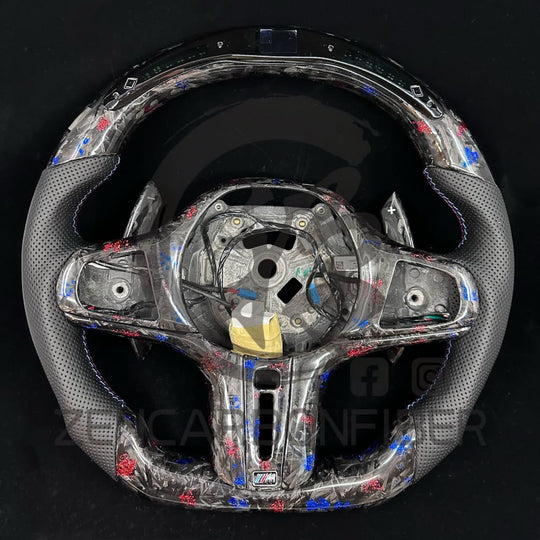 2019 + Bmw G20/G21/G22/G26/G42 M-Sport Carbon Fiber Steering Wheel Steering Wheel