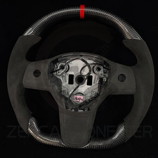 2017-2023 Tesla Model 3/Y Carbon Fiber Steering Wheel - Steering Wheels